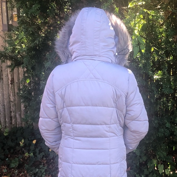Calvin Klein Quilted Zip Button Faux Fur Adjustable Hood with zip pockets Medium - Picture 2 of 14